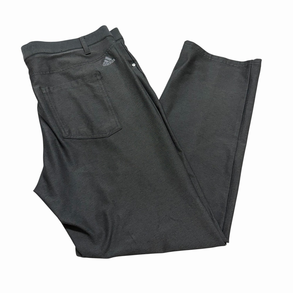 Adidas Golf Pants Mens Gray Stretch Performance 5 Pocket Straight‎